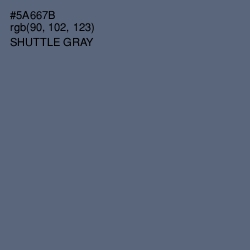 #5A667B - Shuttle Gray Color Image